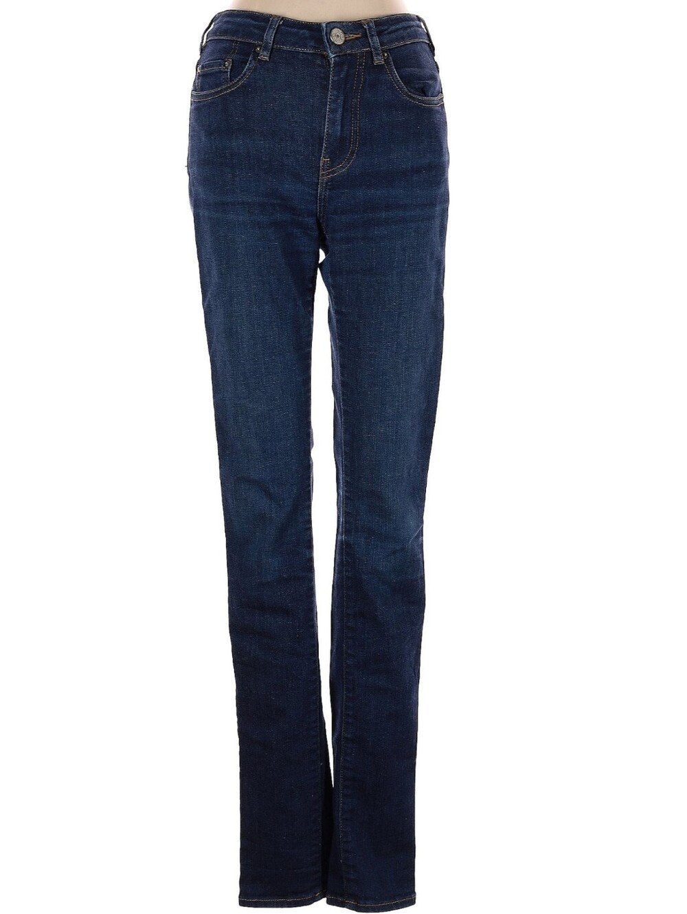 Acne Studio Pin Raw Reform Women's Dark Blue Straight-Leg Jeans - Size 25